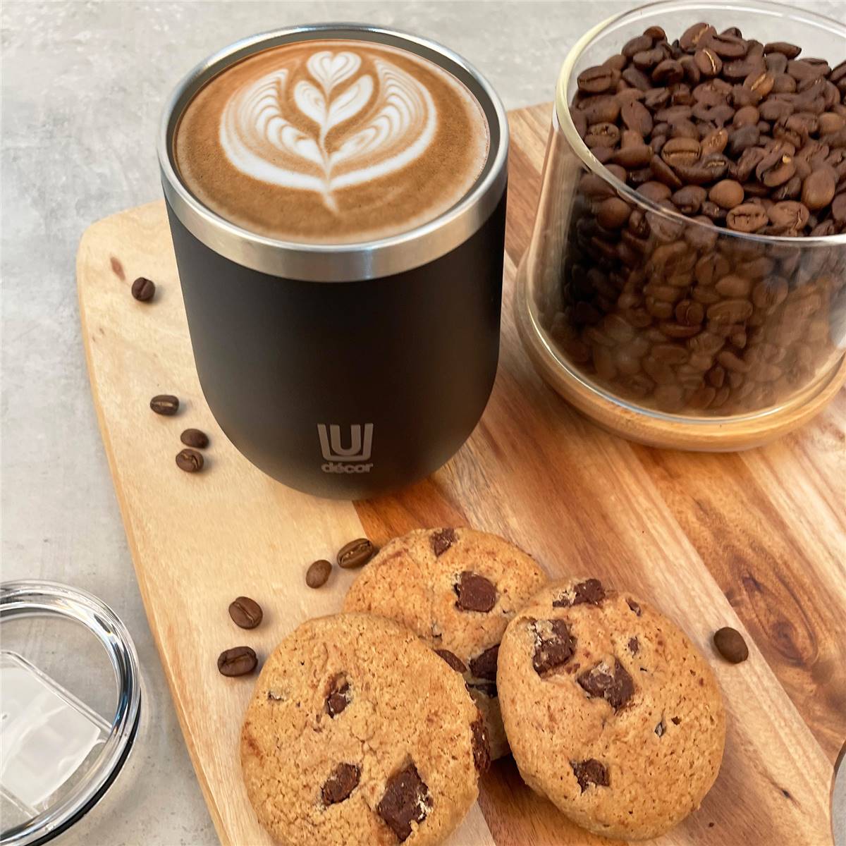 Decor Double Wall Wine & Coffee Cup Stainless Steel Assorted 350ml