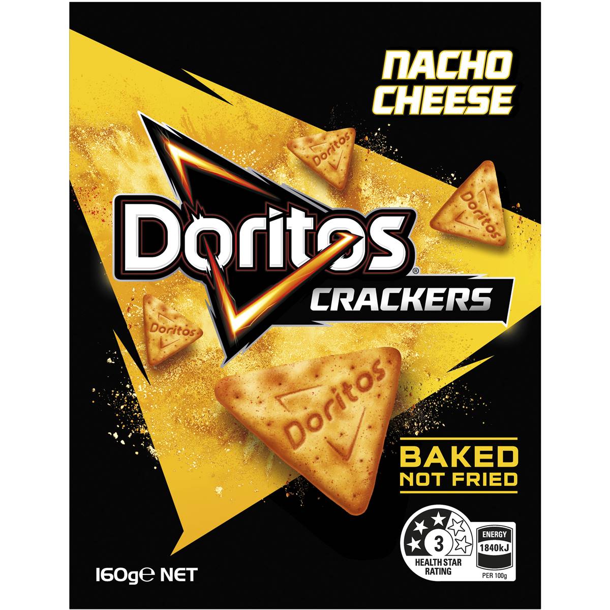 Doritos Crackers Nacho Cheese 160g Woolworths