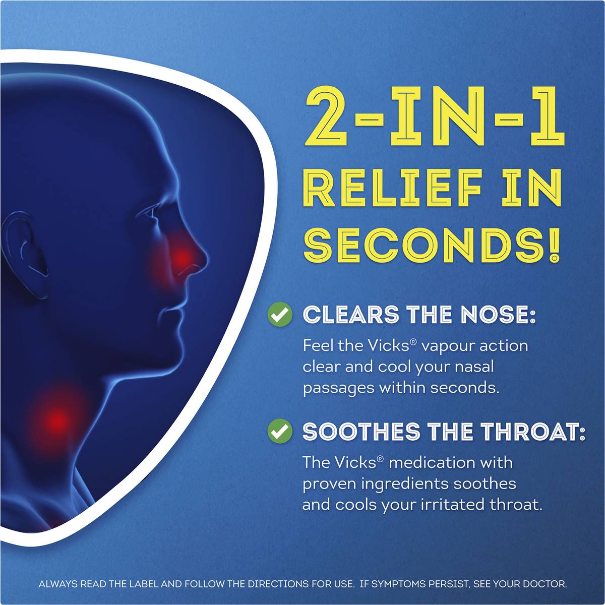 Vicks Vapodrops Throat Lozenges Butter Menthol 42 Pack Woolworths