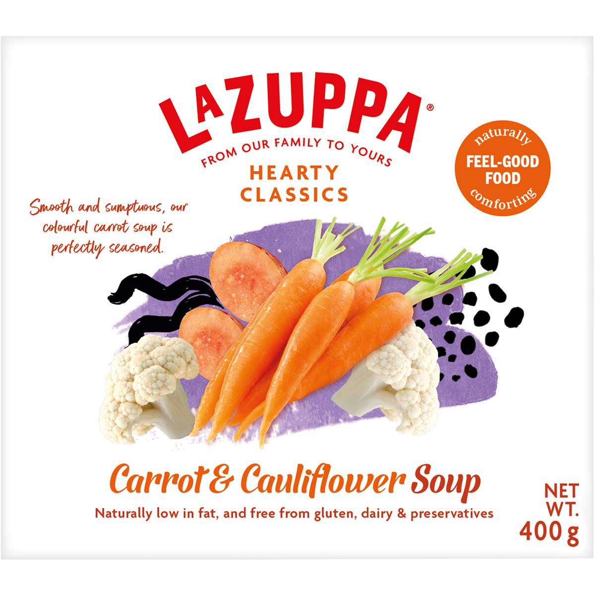 La Zuppa Microwave Soup Carrot & Cauliflower 400g Woolworths