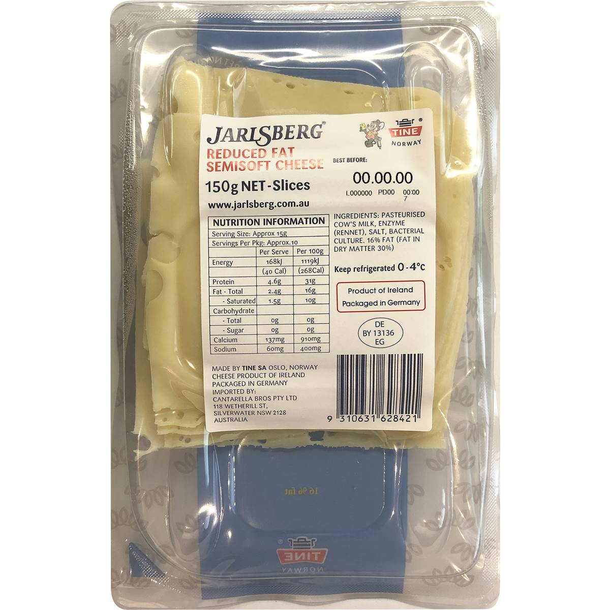 Jarlsberg Sliced Cheese Lite 10 Pack Woolworths