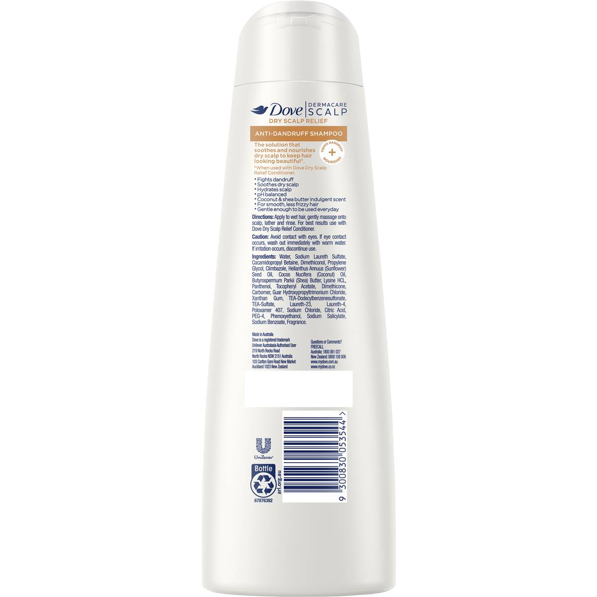 Dove Dermacare Scalp Anti-dandruff Shampoo Dry Scalp Relief 300ml