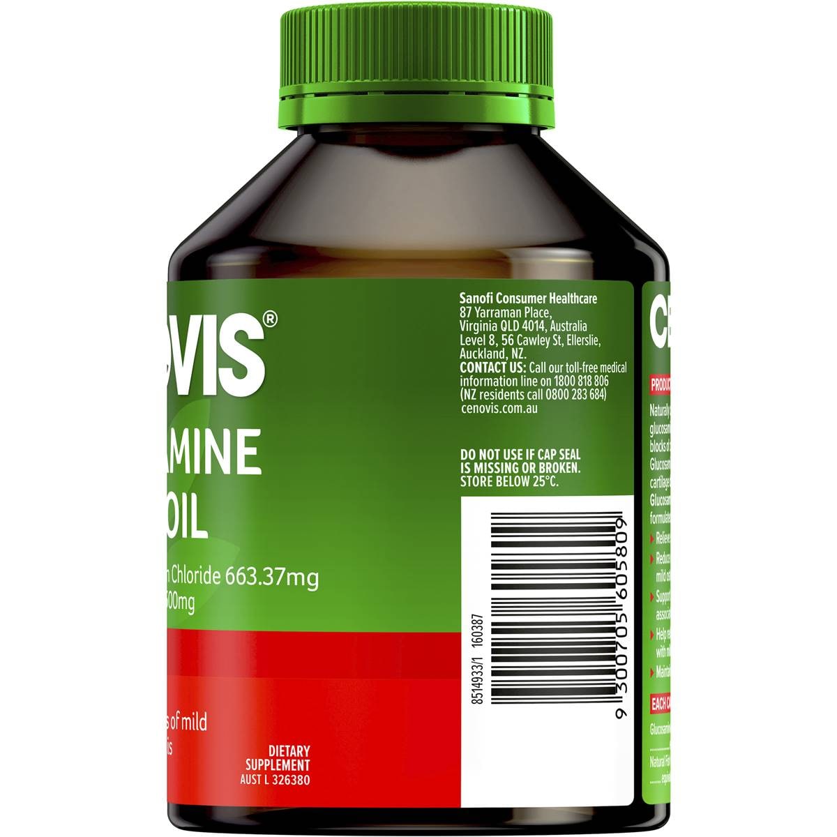 Cenovis Glucosamine + Fish Oil Omega 3 Tablets For Joint Health 200