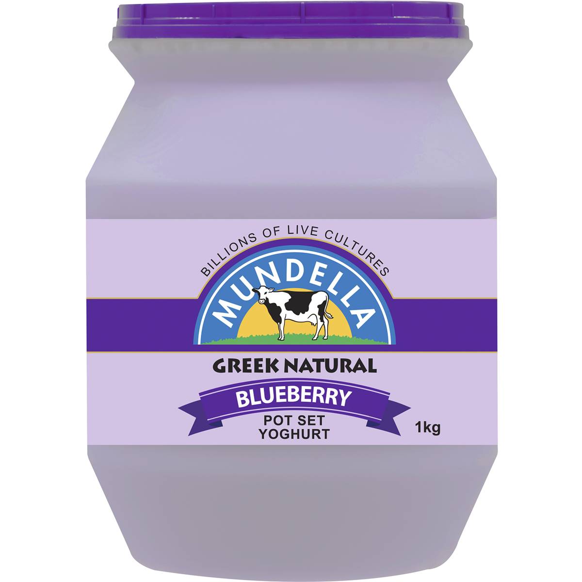 Mundella Greek Natural Blueberry Yoghurt