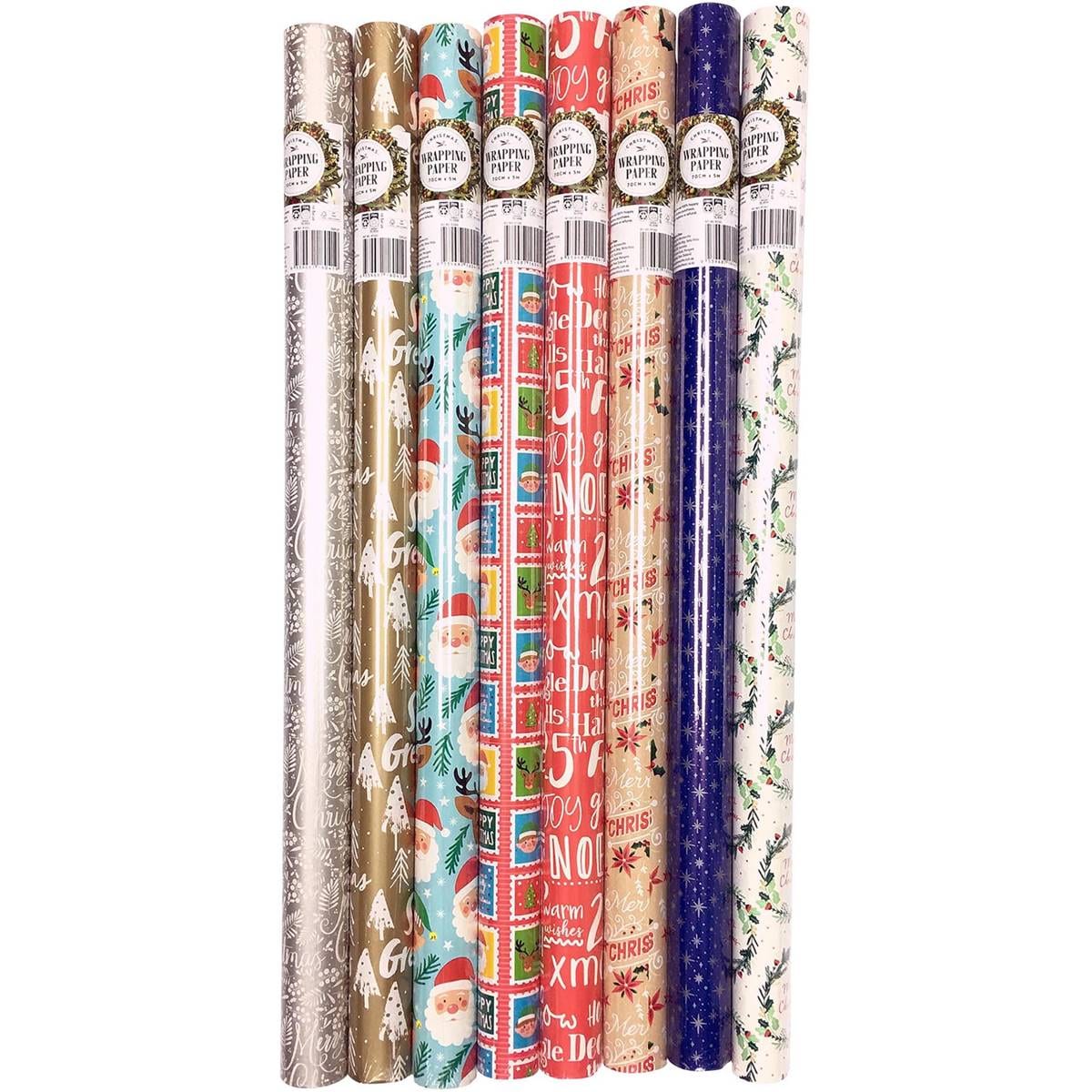 Christmas Wrapping Paper 5m Assorted Each Woolworths