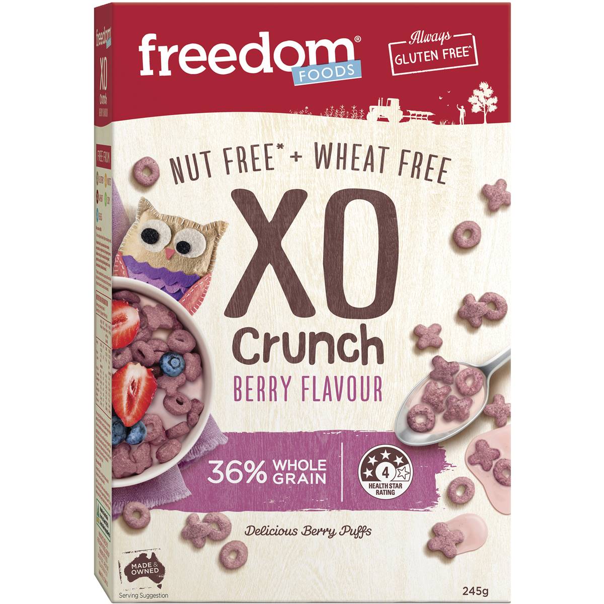 Freedom Foods Xo Crunch Berry Flavour