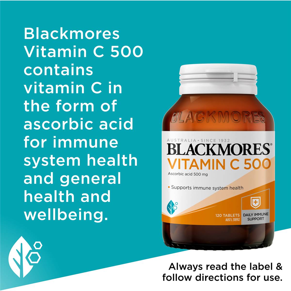 Blackmores Vitamin C 500mg Immune Support Tablets 120 Pack | Woolworths