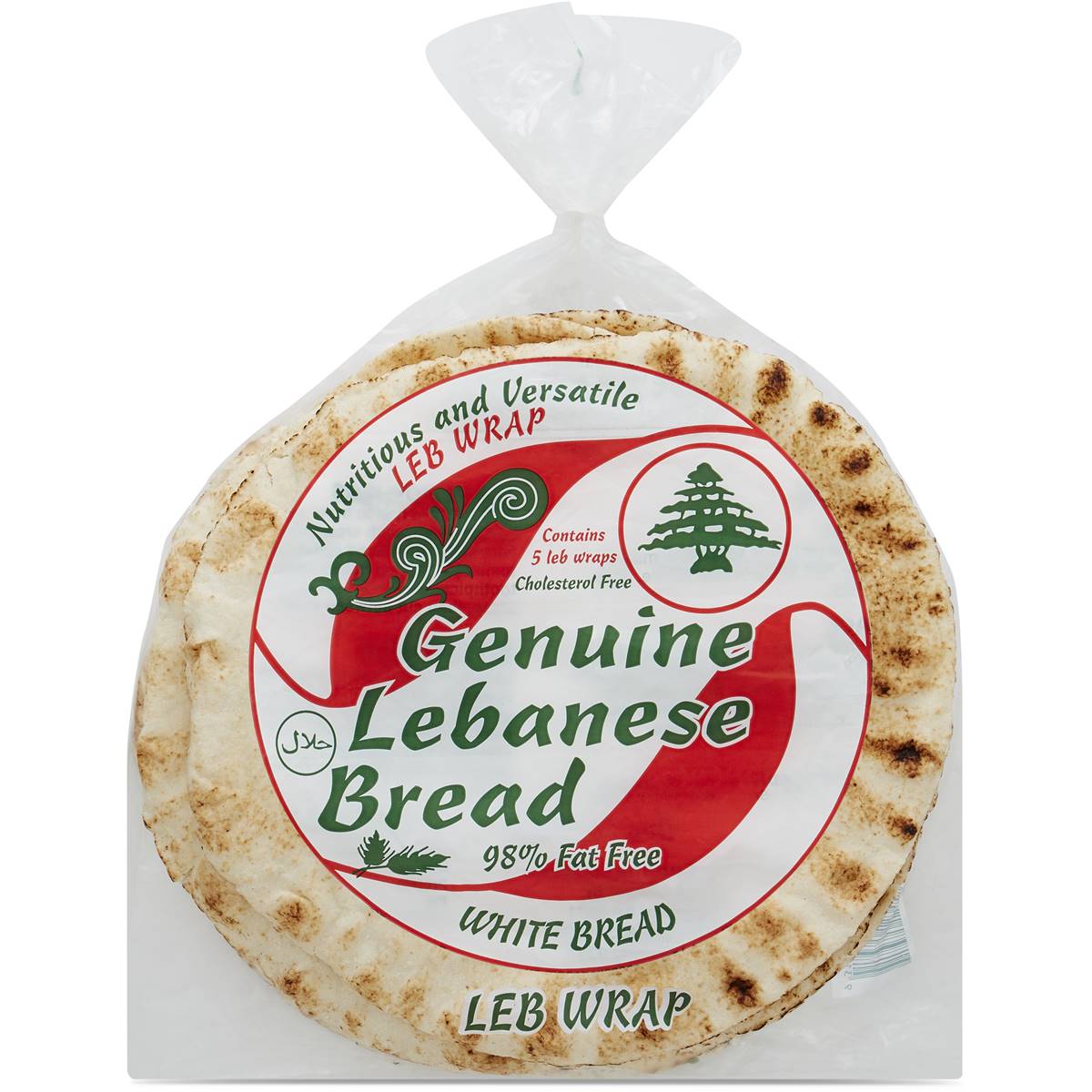 Adelaide Lebanese Bakery Genuine Lebanese Bread White 5 Pack | Woolworths 