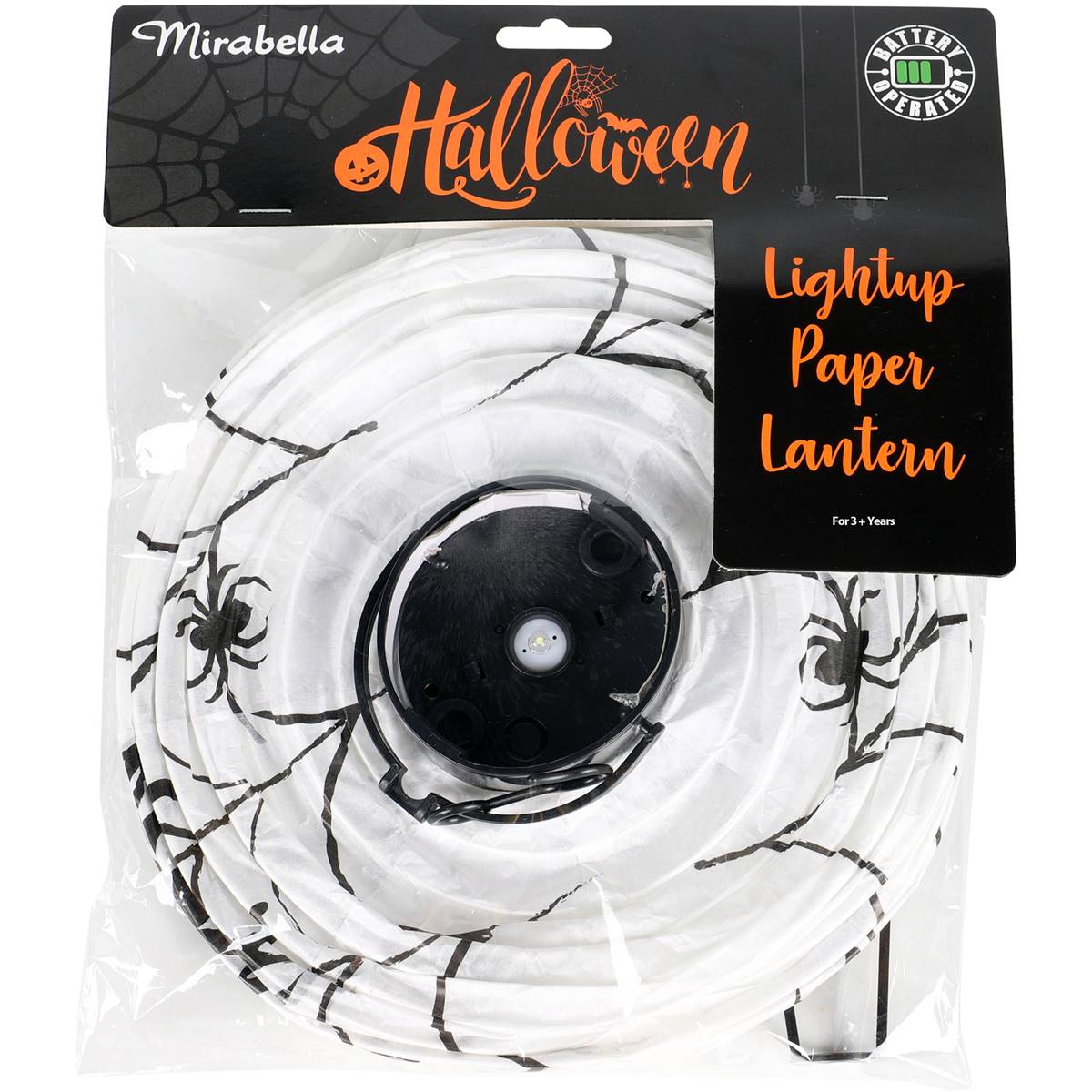 Halloween Light Up Paper Lantern Assorted Each Woolworths