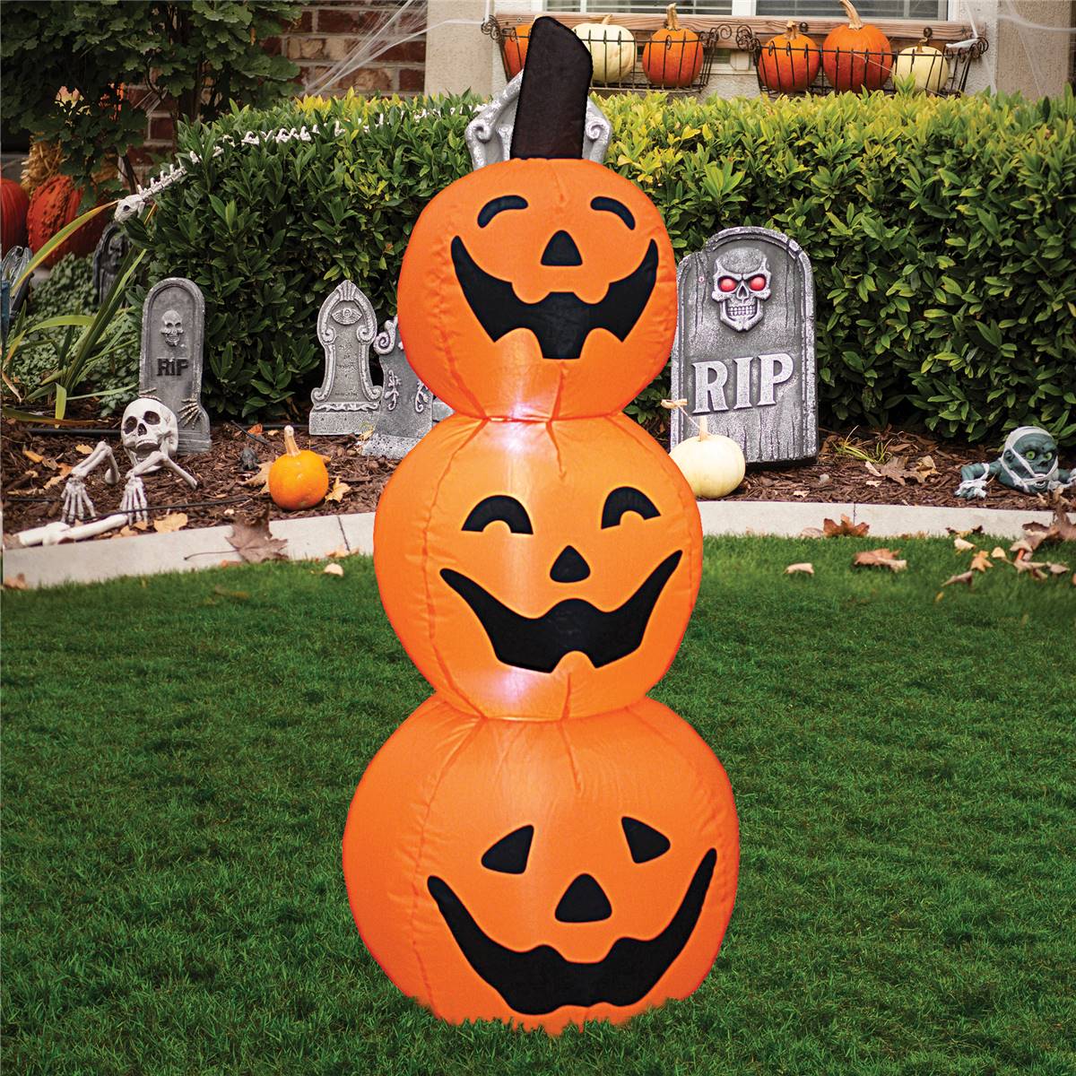 Mirabella Halloween Inflatable Pumpkins Each | Woolworths