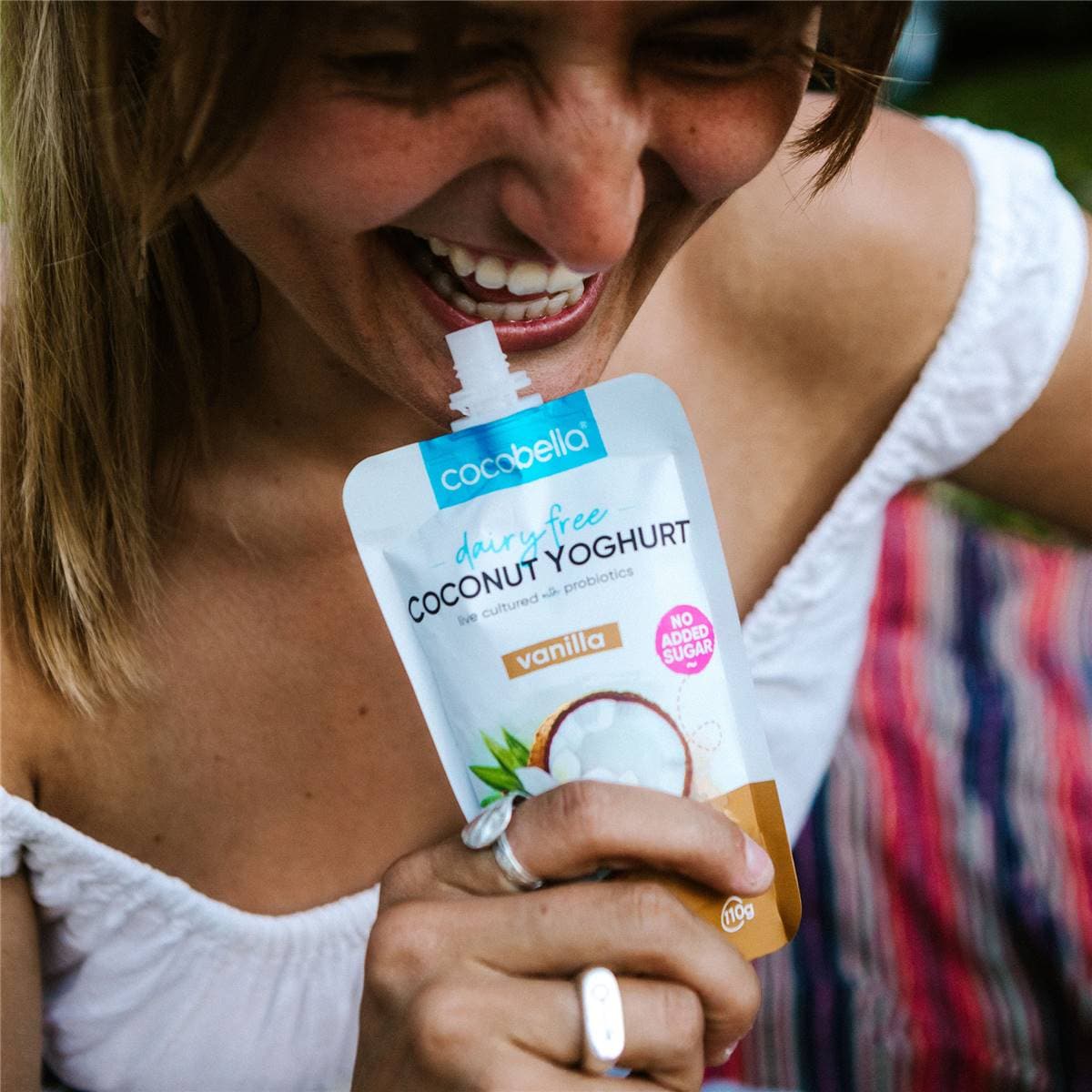 Cocobella Dairy Free Coconut Yoghurt Pouch Vanilla 110g Woolworths