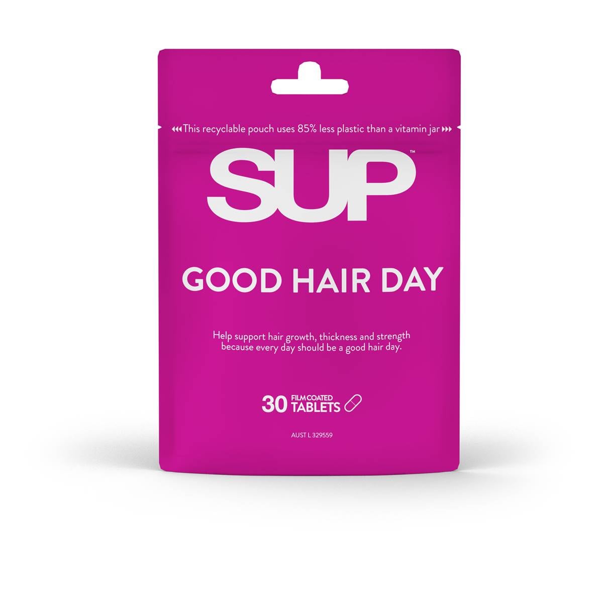 Sup Good Hair Day Tablets 30 Pack Woolworths