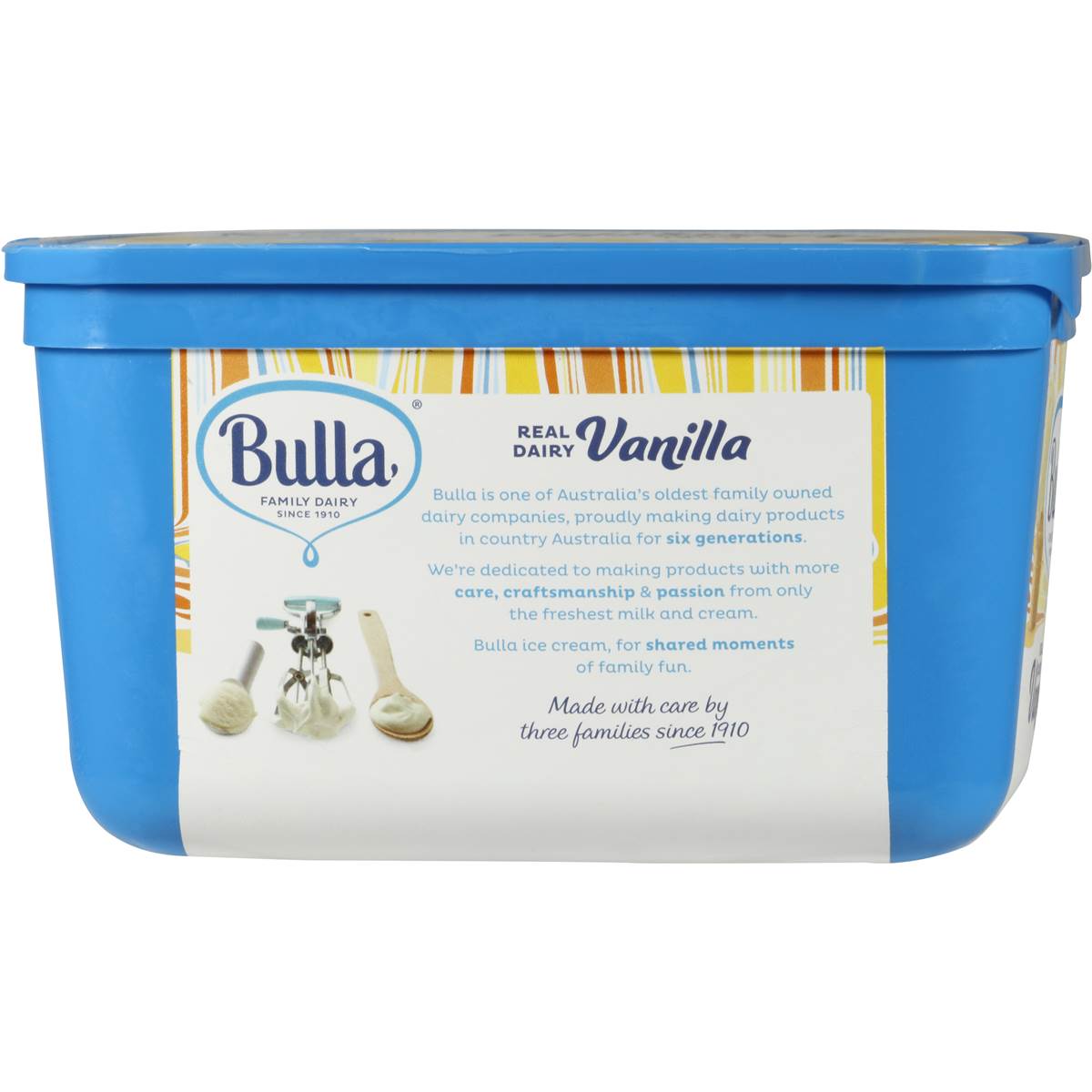 bulla ice cream iyan Bulla make good quality ice cream but affordable cost means these are a winner in this house the chocolate on the outside is just right thickness. bulla ice cream iyan Bulla make good quality ice cream but affordable cost means these are a winner in this house the chocolate on the outside is just right thickness.