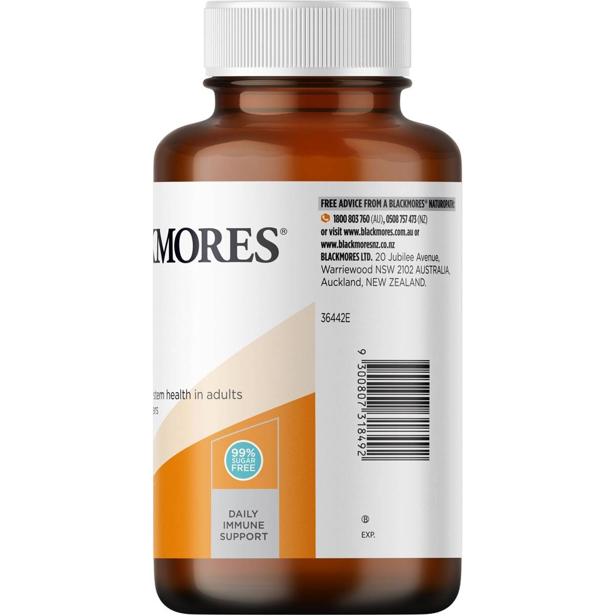 Blackmores Vitamin C + Elderberry Immune Support Gummies 120 Pack