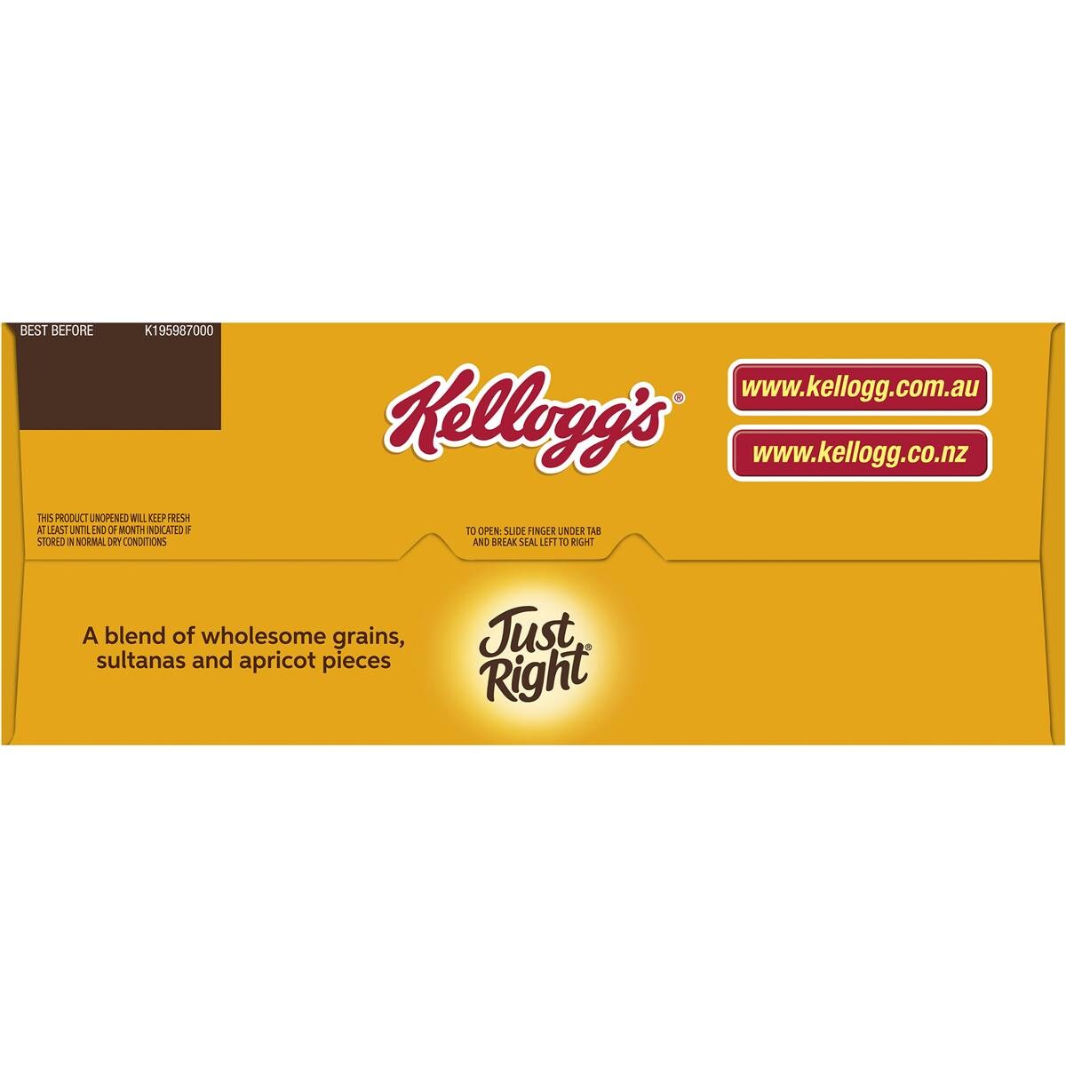 Kellogg's Just Right Apricot & Sultana Cereal Value Pack 1.2kg Woolworths