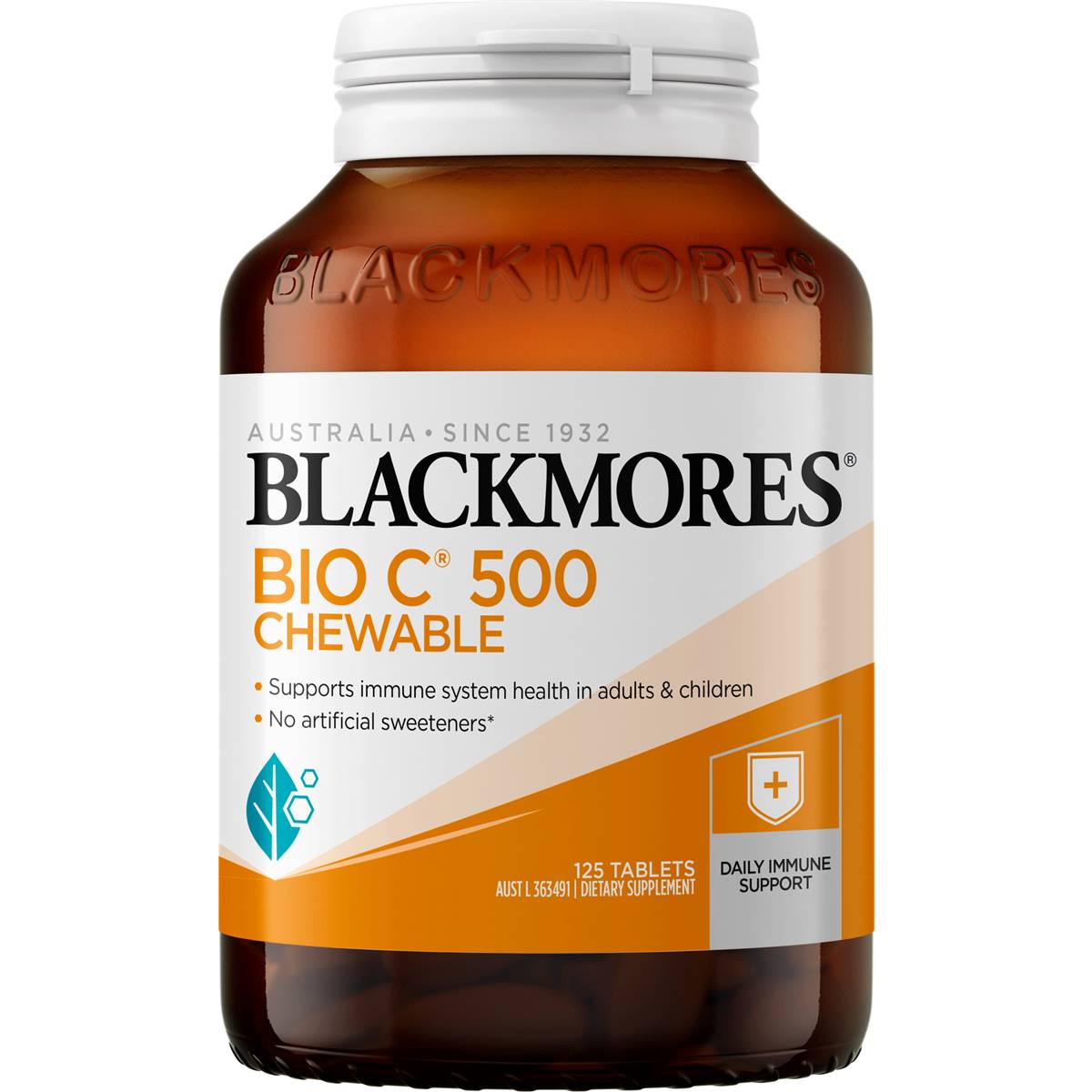 Blackmores Bio C 500mg Chewable Vitamin C Immune Support Tablets 125 Pack Woolworths