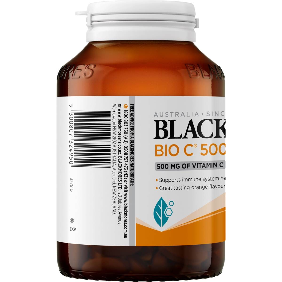 Blackmores Bio C 500mg Chewable Vitamin C Immune Support Tablets 125 Pack Woolworths