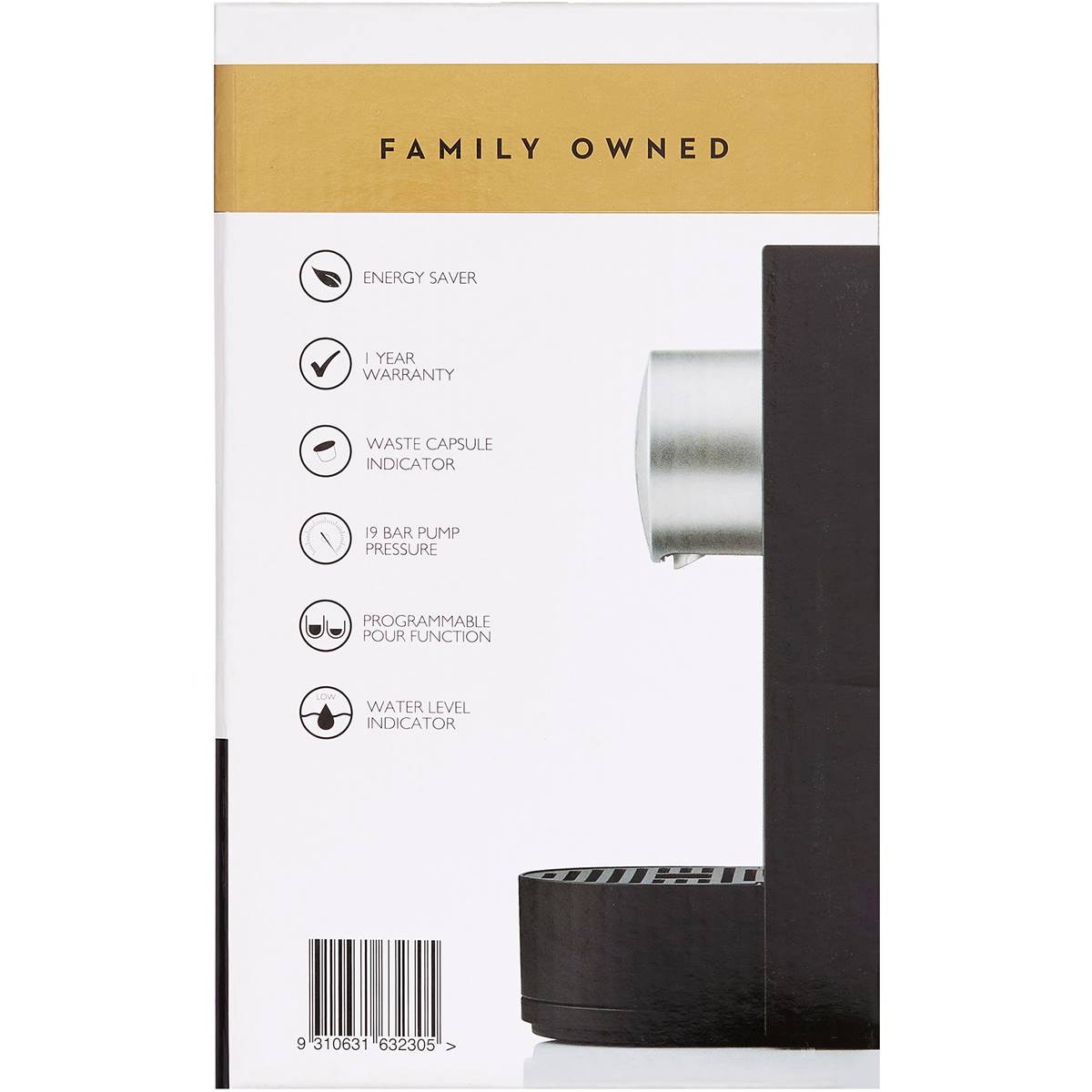 Vittoria Espressotoria Piccolo Coffee Machine Each Woolworths