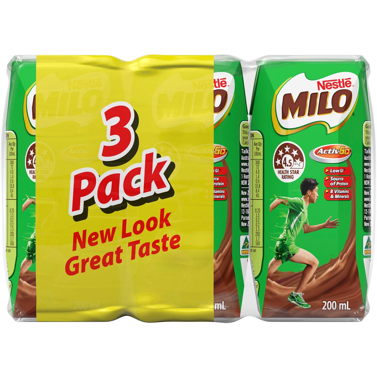 Milo Ready To Drink 200ml X3 Pack Woolworths