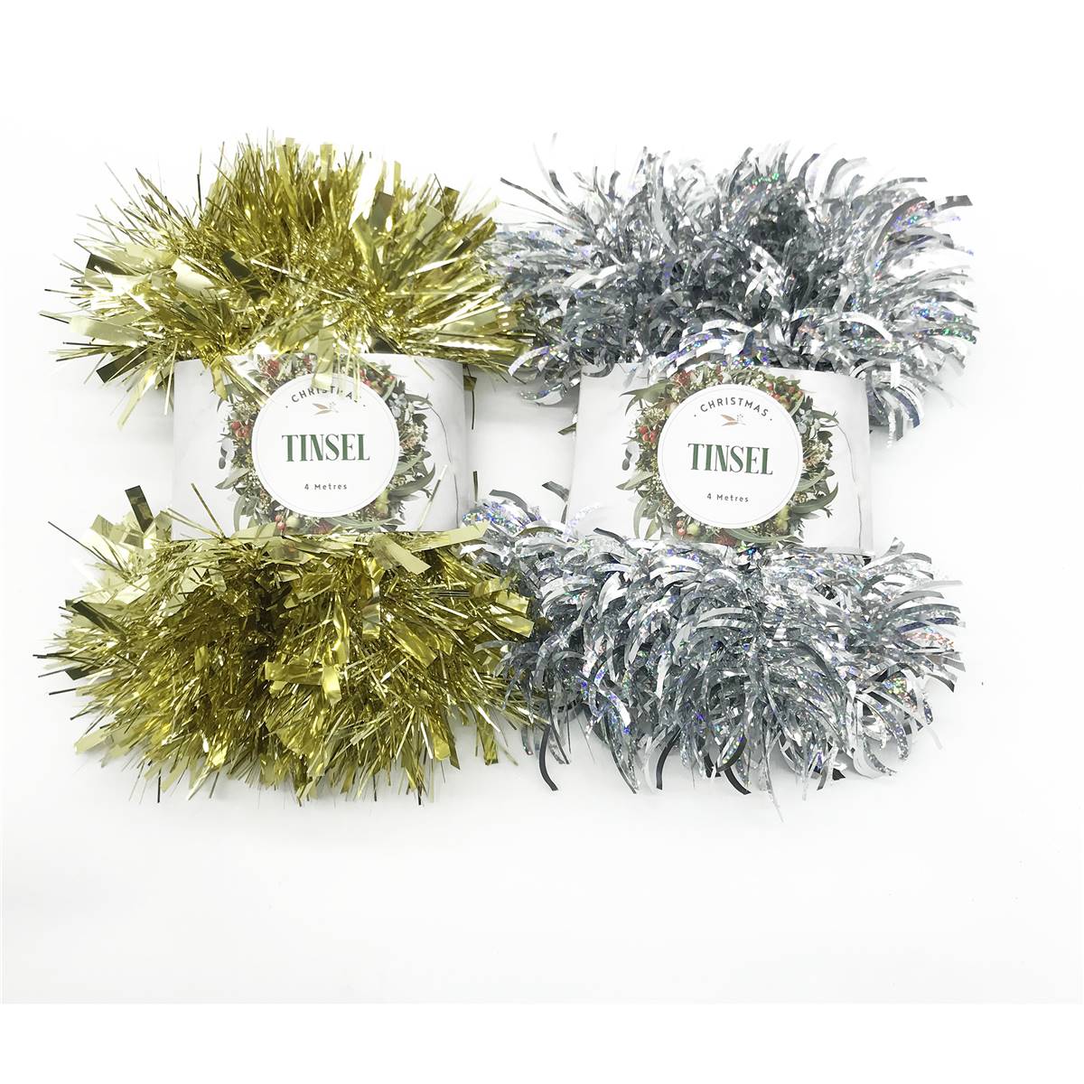 Christmas Tinsel 4m Assorted Each Woolworths