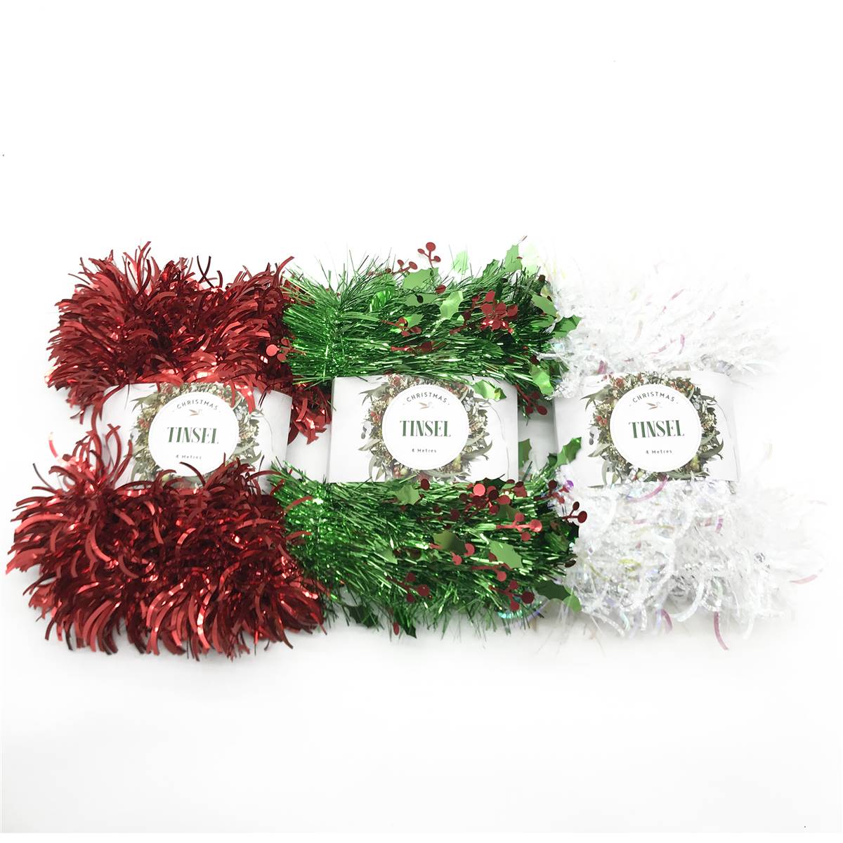 Christmas Tinsel 4m Assorted Each Woolworths
