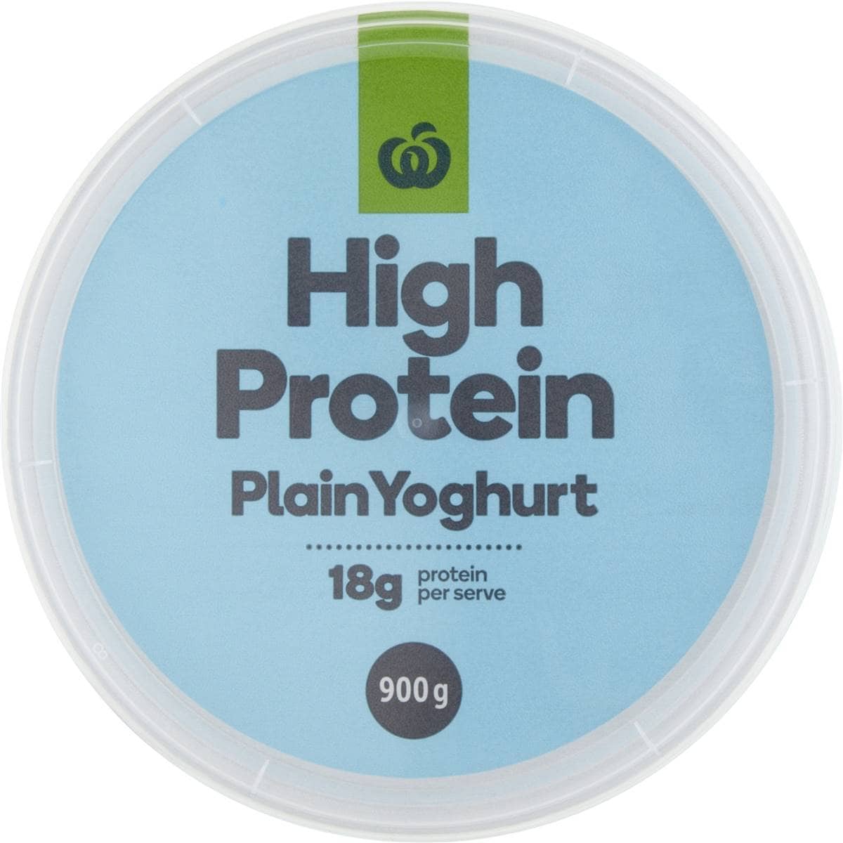 Woolworths High Protein Plain Yoghurt 900g Woolworths