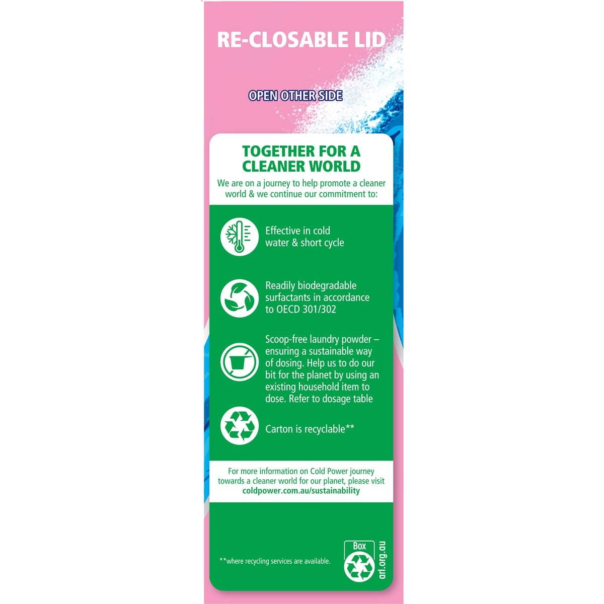 Cold Power Sensitive Laundry Washing Powder Detergent 2kg Woolworths