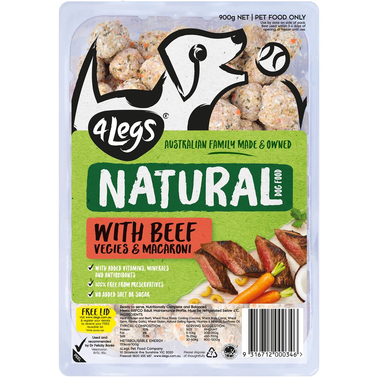 4legs natural dog food
