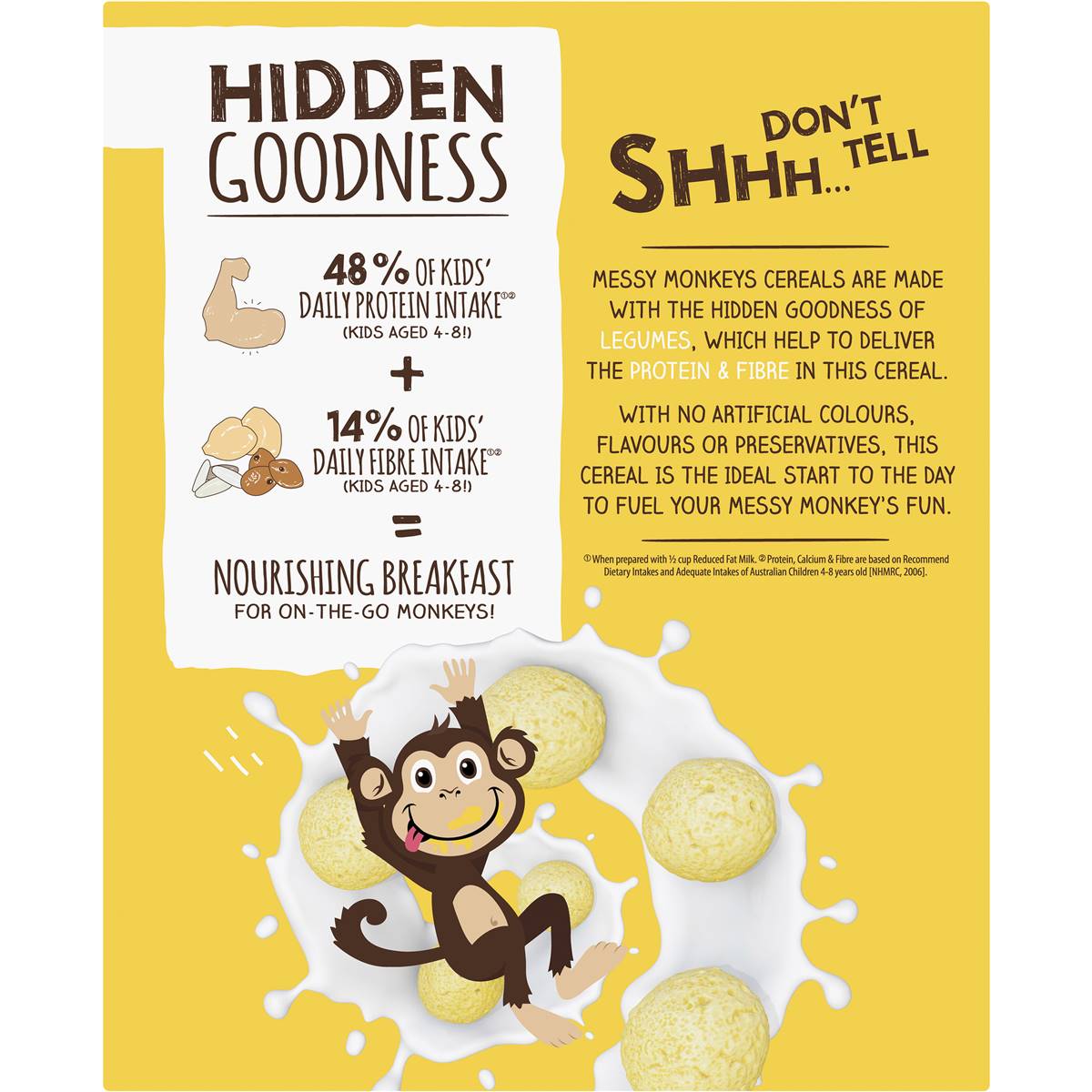 Messy Monkeys Banana Blast Cereal 220g Woolworths