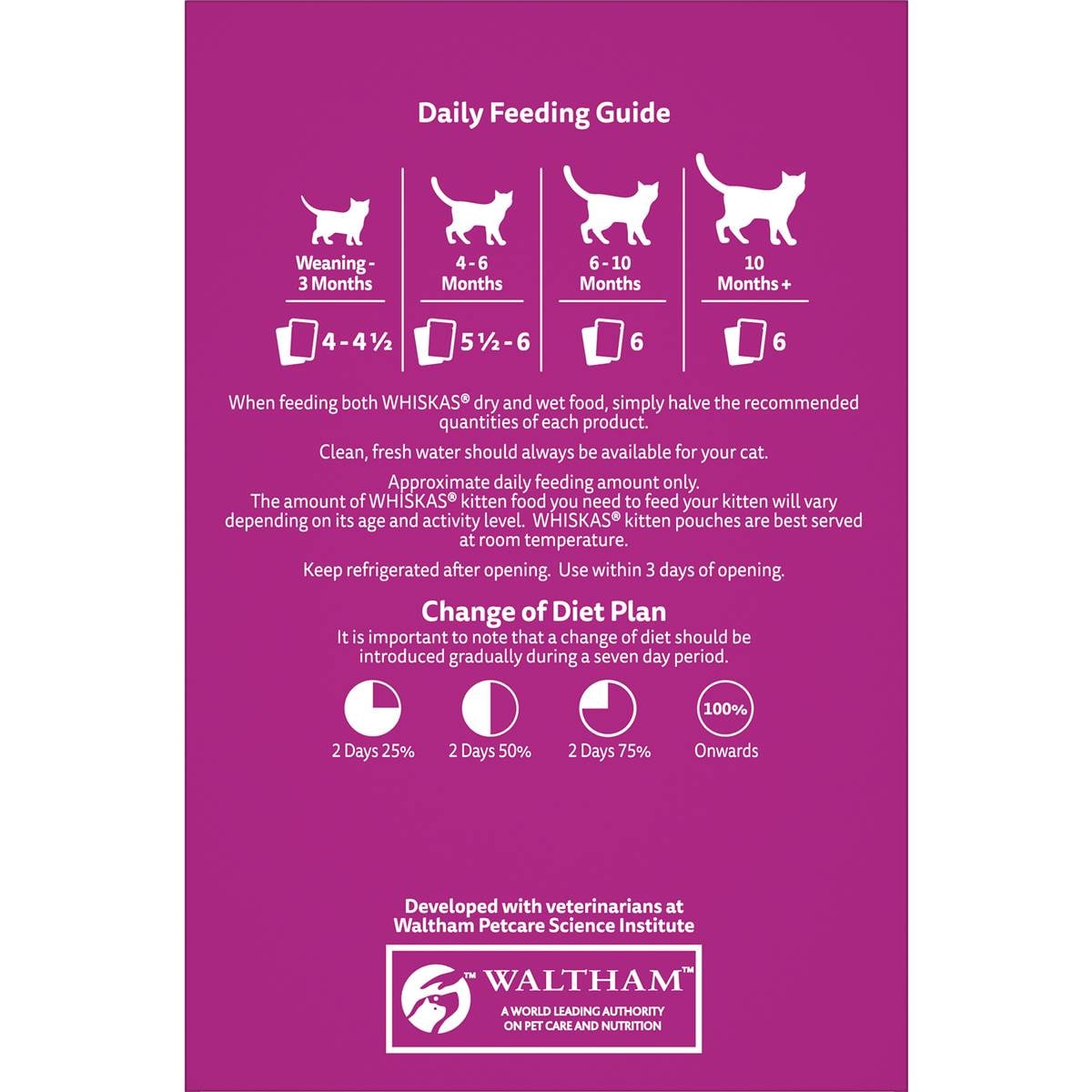 Whiskas Kitten 212 Months Wet Cat Food Mixed Favourites In Jelly 85g X