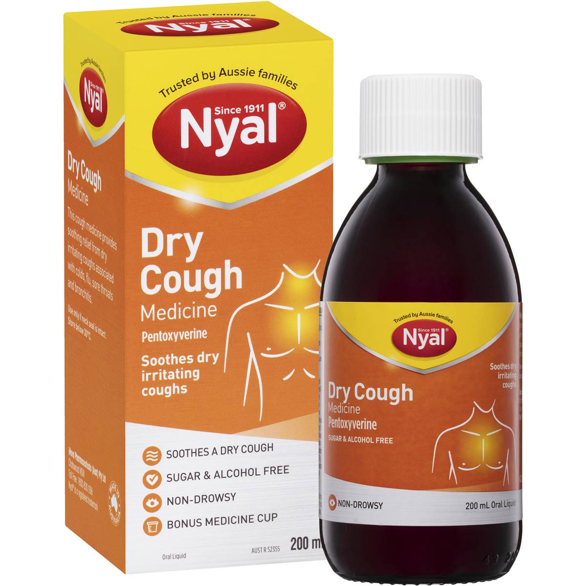 Nyal Cough Medicine For Dry Coughs 200ml Woolworths