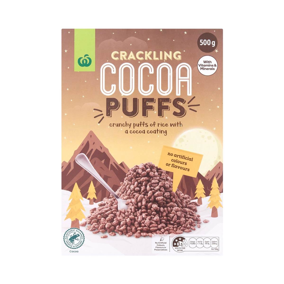 Woolworths Cocoa Puffs 500g Woolworths
