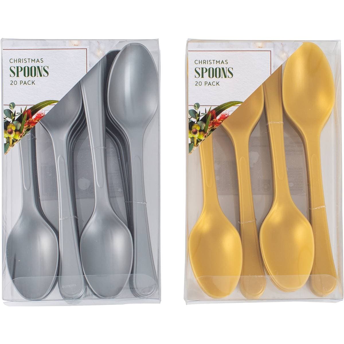 Christmas Cutlery Spoons Assorted 20 Pack Woolworths
