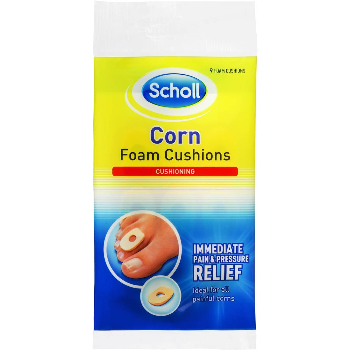 Scholl Corn Foam Foot Care Cushion Pads 1pk Woolworths