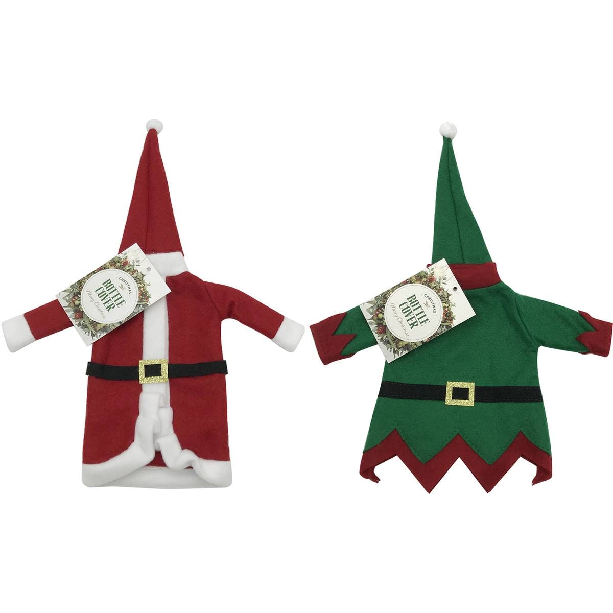 Christmas Novelty Bottle Cover Assorted Each Woolworths