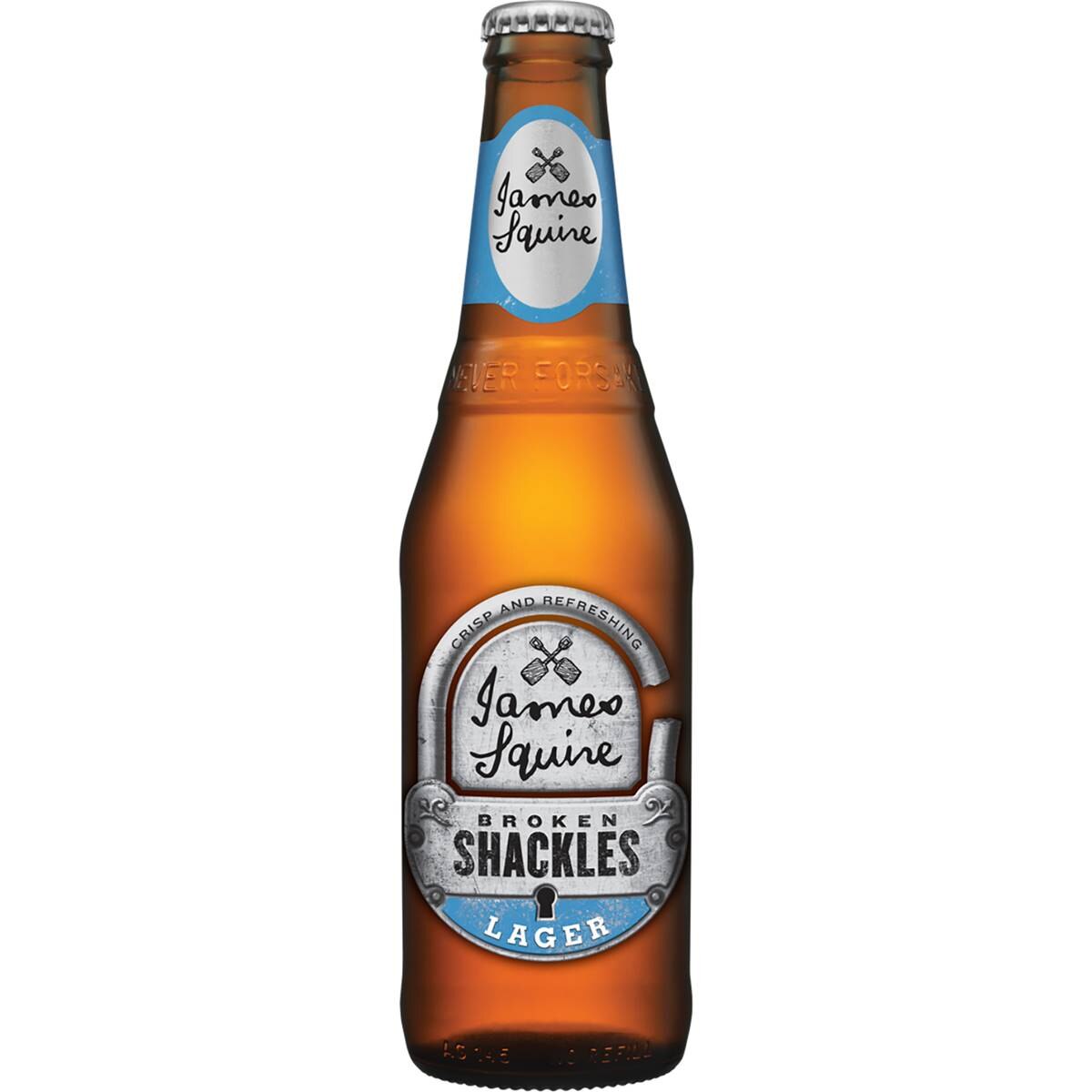 James Squire Broekn Shackles Lager Bottle