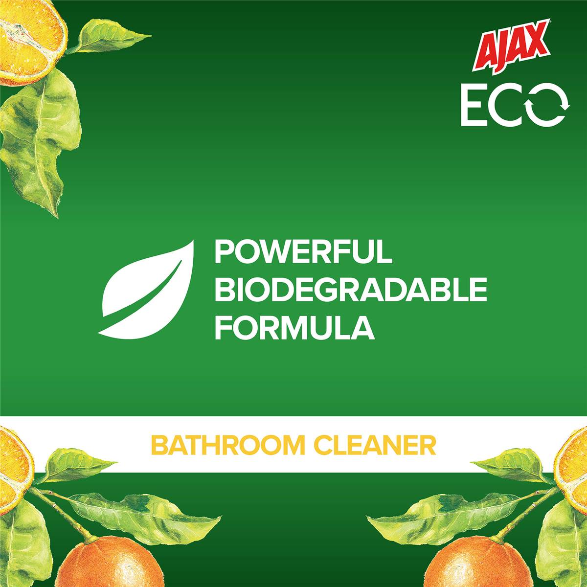 Ajax Eco Bathroom Cleaner Surface Spray Orange & Ginger 450ml Woolworths