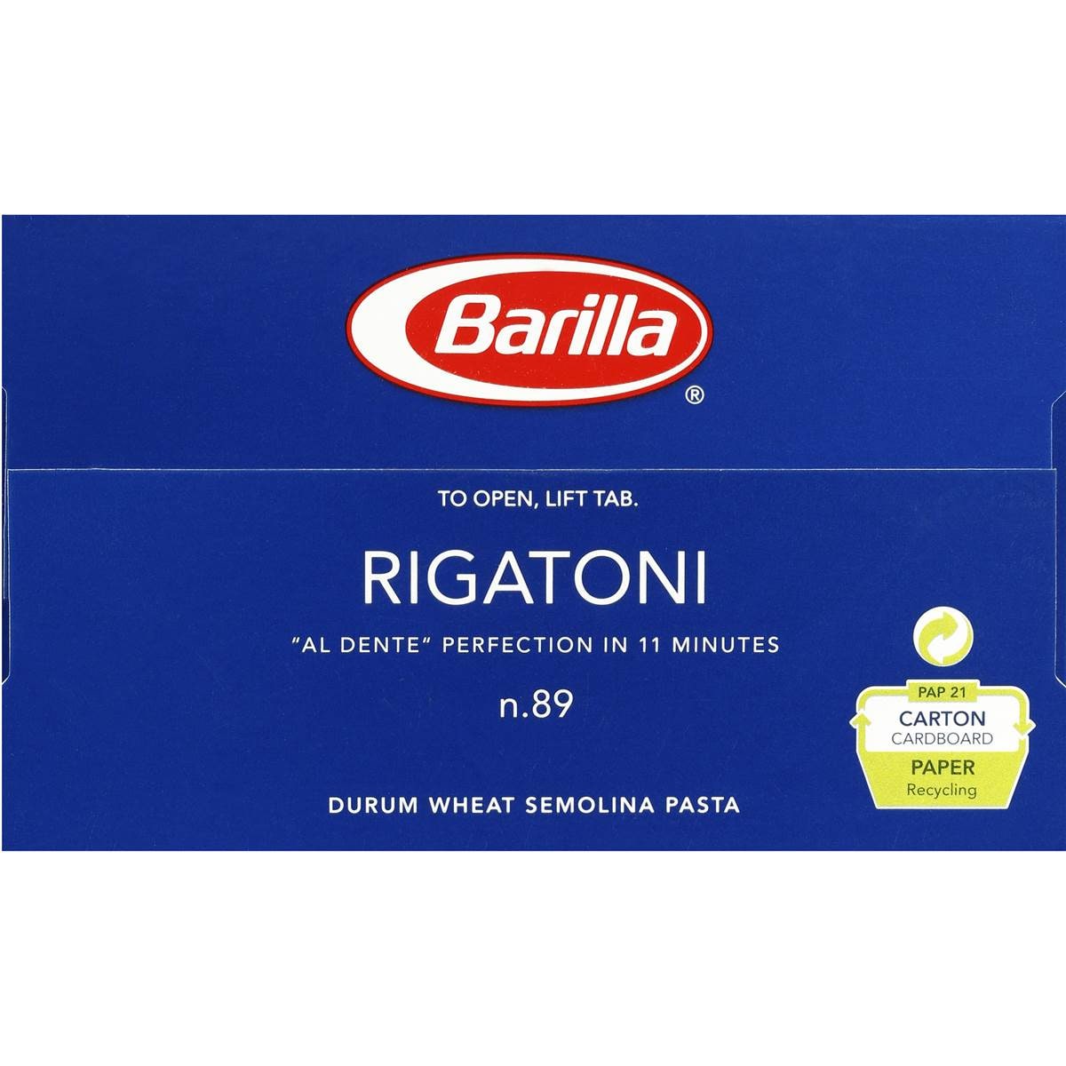 Barilla Rigatoni Pasta No 89 500g Woolworths
