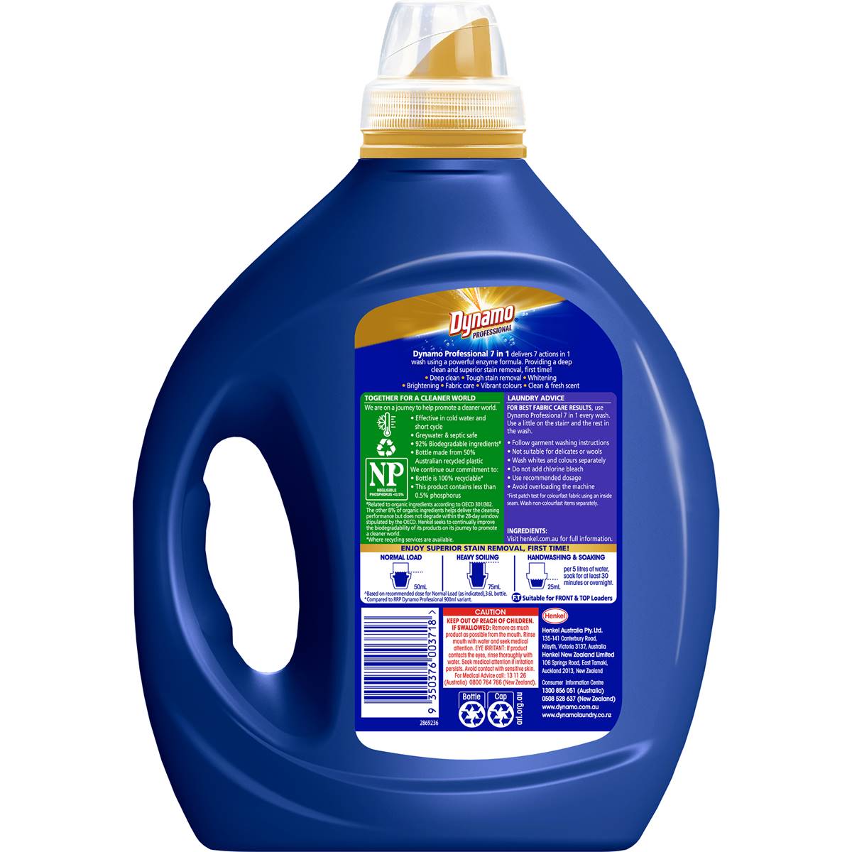 Dynamo Professional 7 In 1 Laundry Detergent Liquid 3.6l Woolworths
