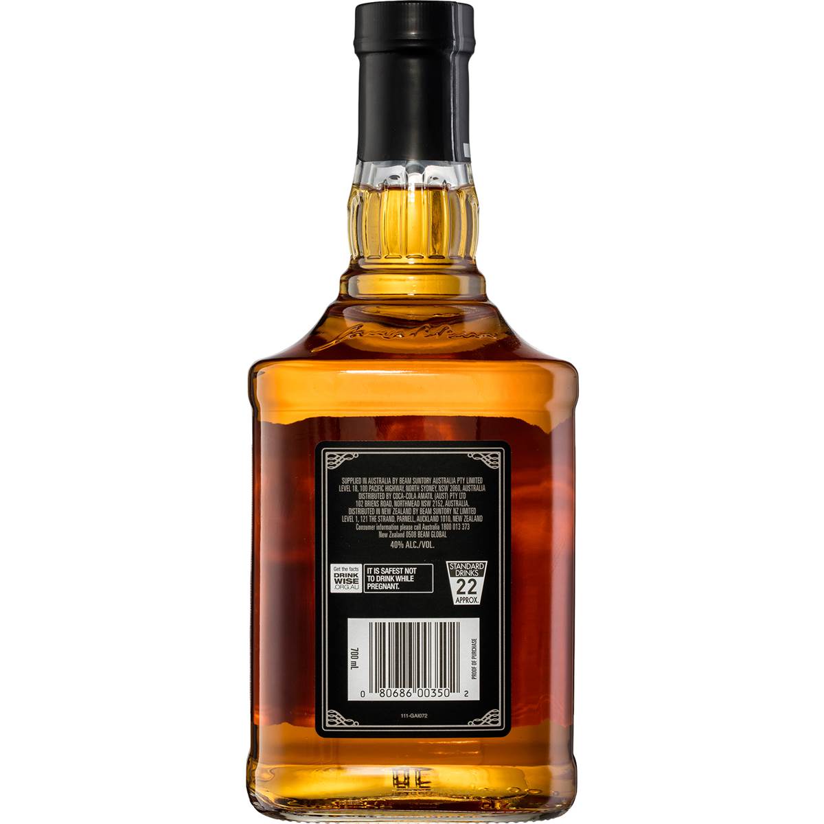 Jim Beam Black Label Bourbon 700ml Woolworths