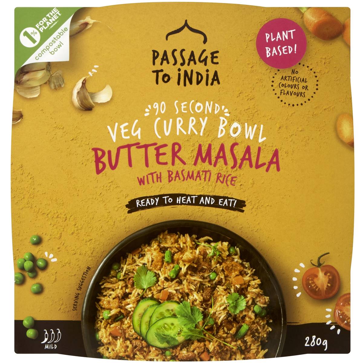 Passage To India Veg Curry Bowl Butter Masala With Rice