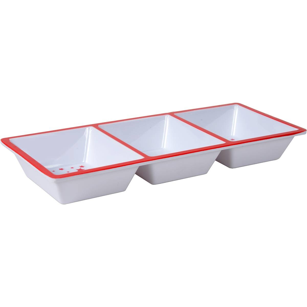 Christmas 3 Section Serving Platter Each Woolworths