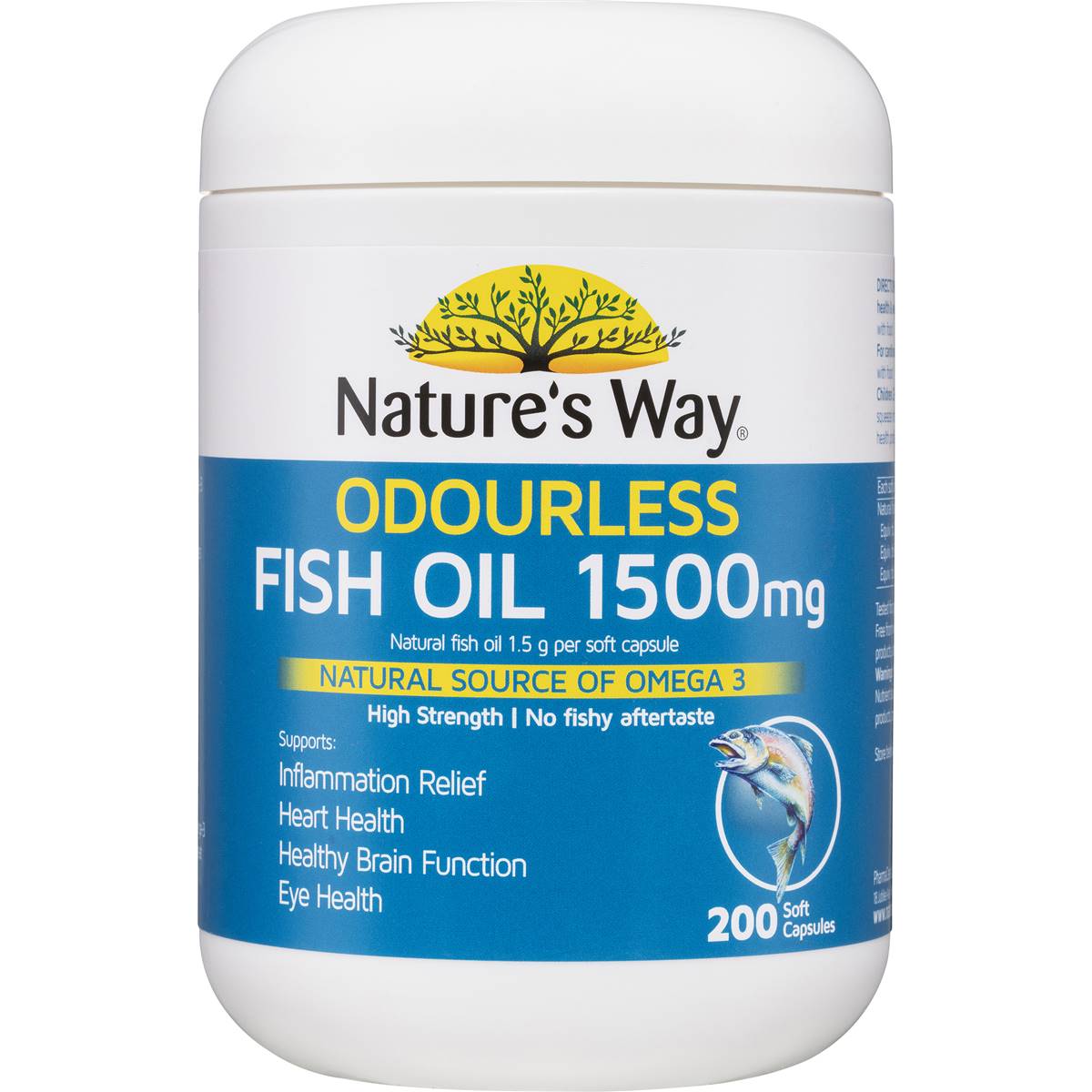 Natures Way Odourless Fish Oil 1500mg