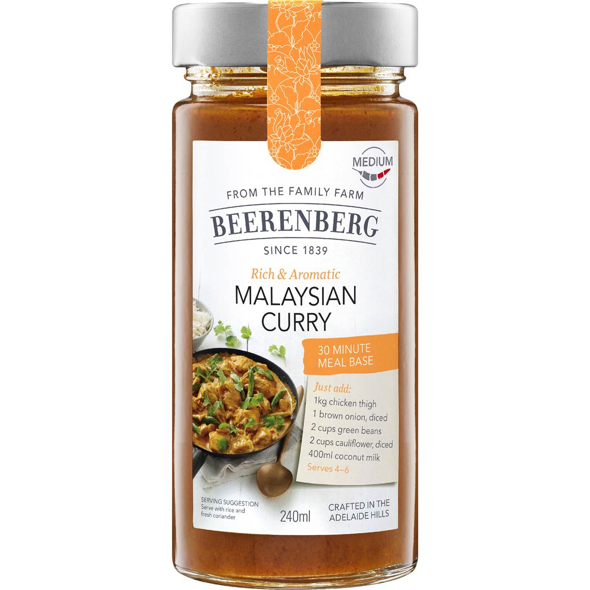 Beerenberg Malaysian Kapitan Curry 240mL