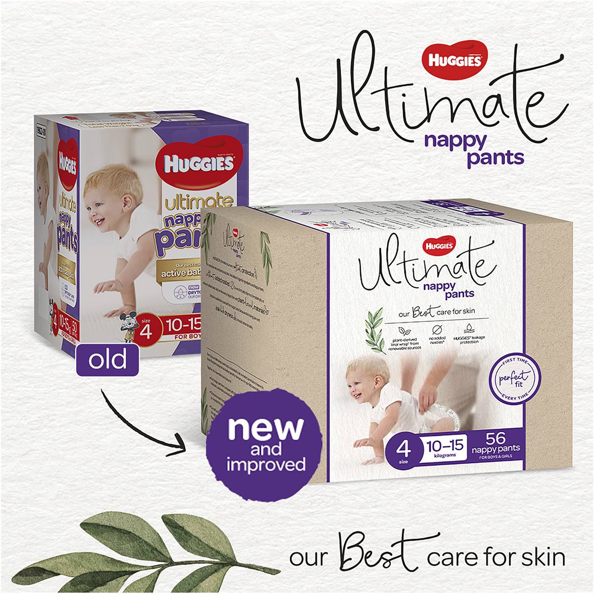 Huggies Ultimate Nappy Pants Size 6 16kg & Over Boys & Girls 45 Pack