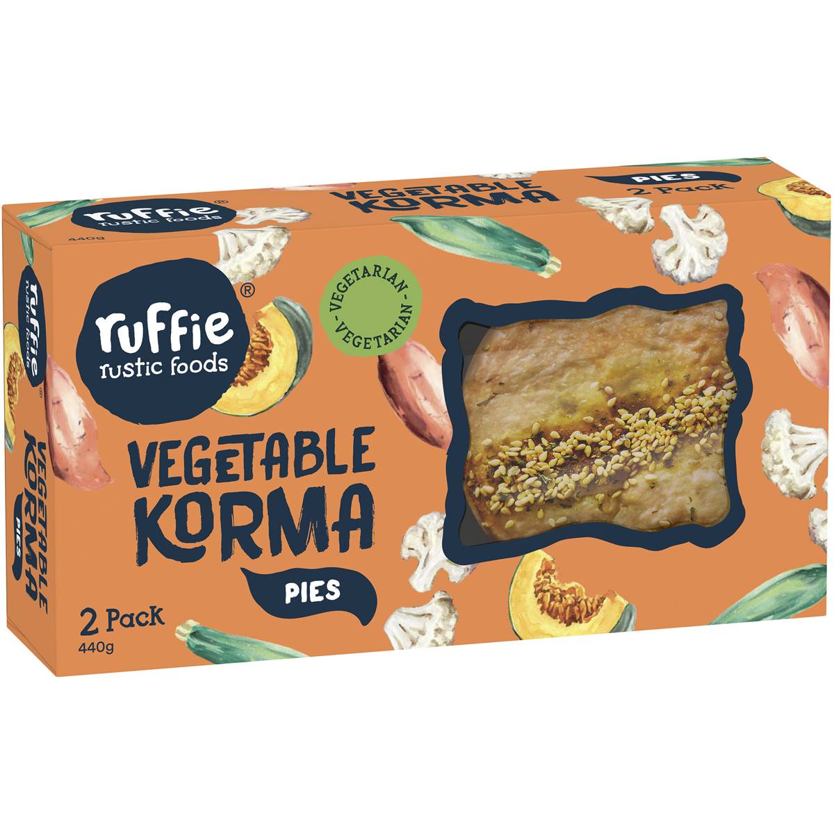 Ruffie Vegetable Korma Pies 2 Pack Woolworths