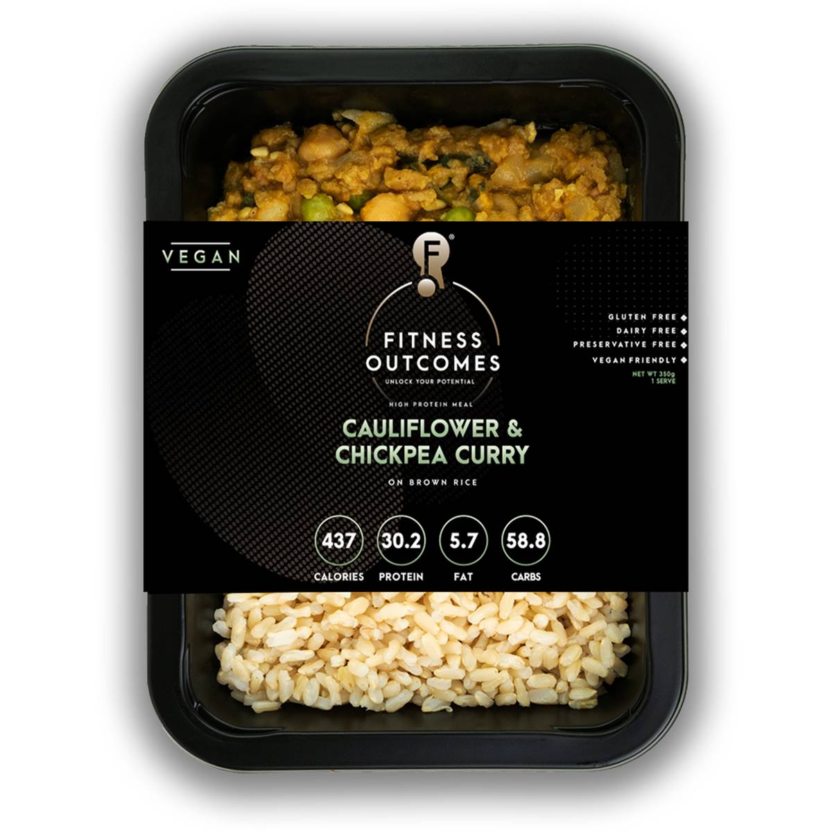 Fitness Outcomes Cauliflower & Chickpea Curry