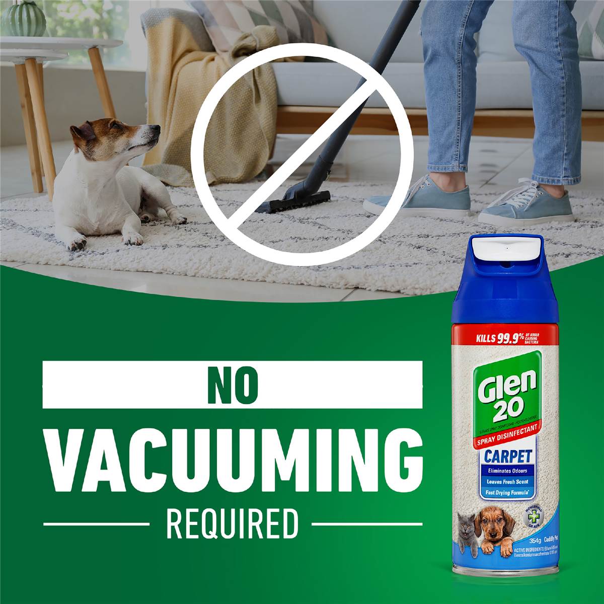 Glen 20 Carpet Cuddly Pet Disinfectant Spray 354g Woolworths