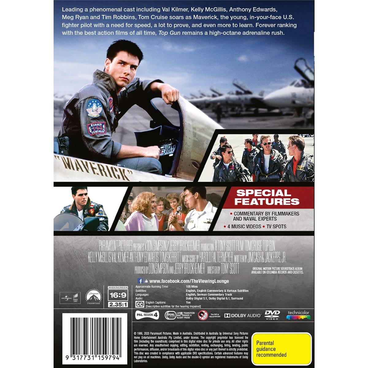 Top Gun Resleeve Dvd Each Woolworths