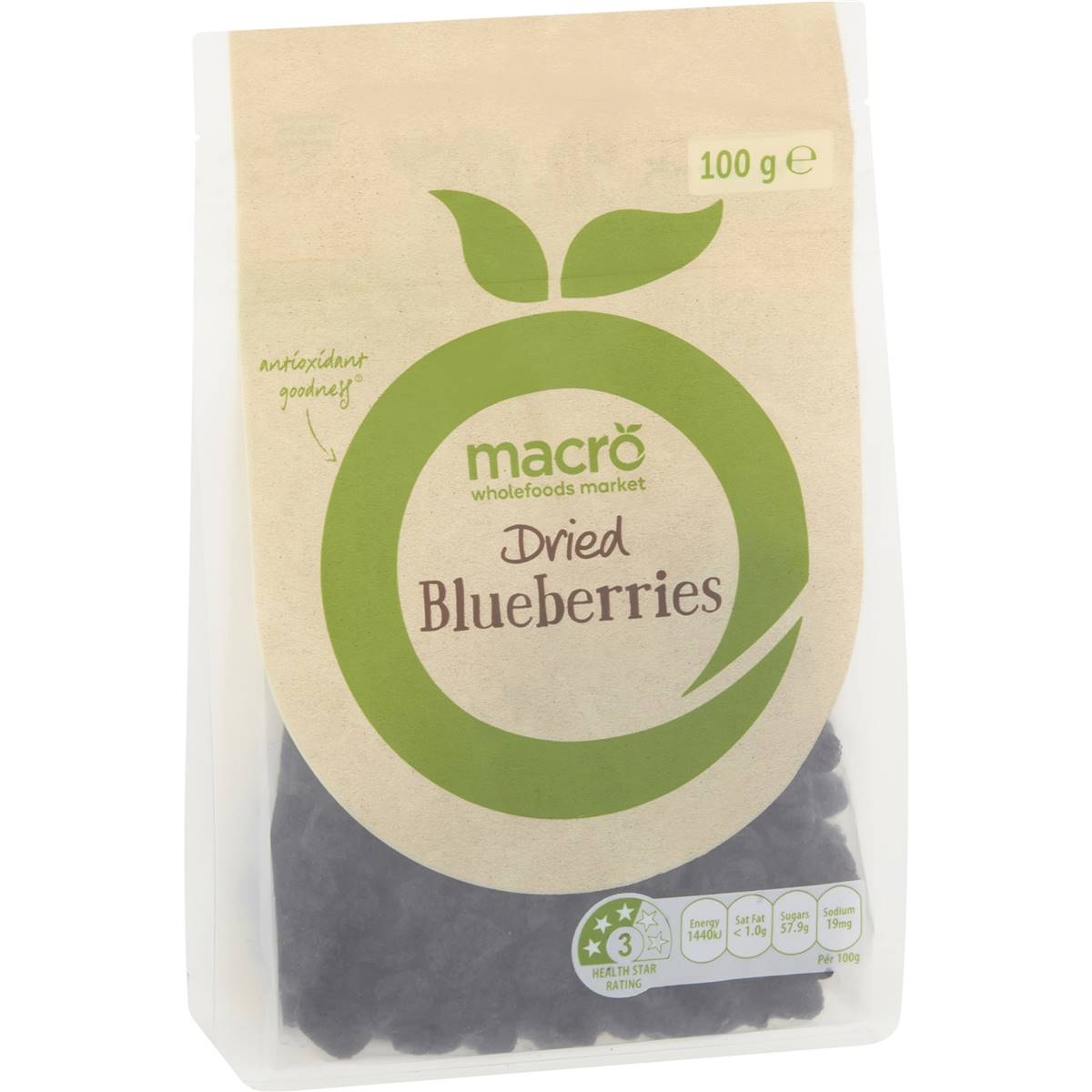 Macro Dried Blueberries 100g Woolworths